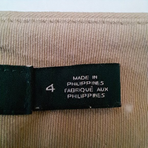 RAPLH LAUREN PANTS Sz 4 or 30 waist BEIGE PREPPY OLD MONEY CASUAL CHIC STUNNING - Picture 10 of 12